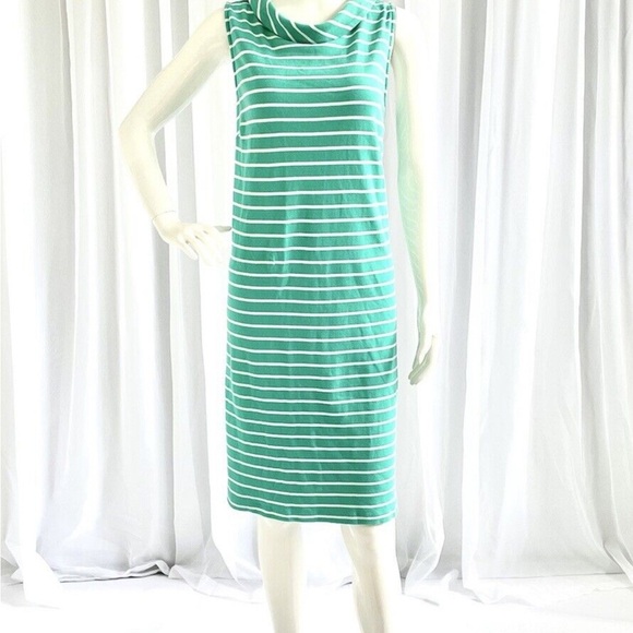 Talbots Stripped dress , causal with minor bleach stains - Picture 4 of 10